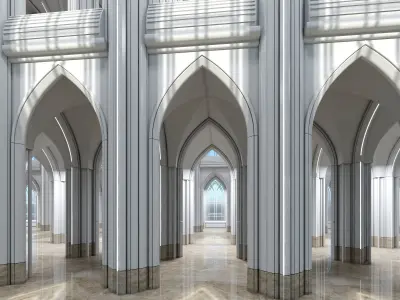 3D Futuristic Interior 323 3D model