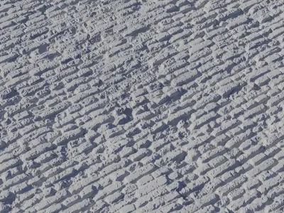 Eroded Hand Made Brick Wall PBR Texture Texture