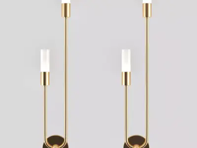 trimm brass wall sconces 3D model