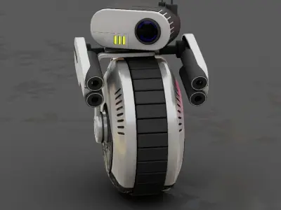 Wheel Droid  rigged character 3D model purchase
