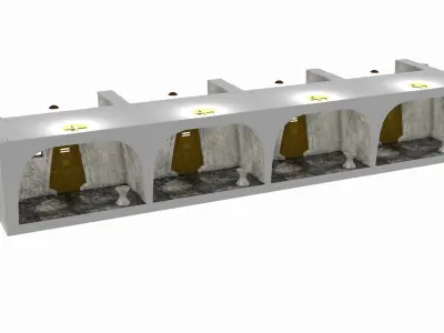 Jabbas Throne Room - Set 7B - Prison Area 1-18 scale Kenner 3D print model