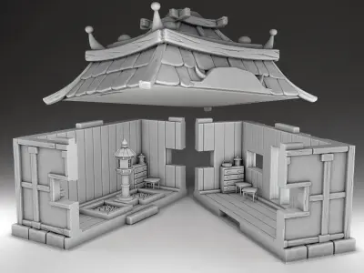 House chinese 3D print model