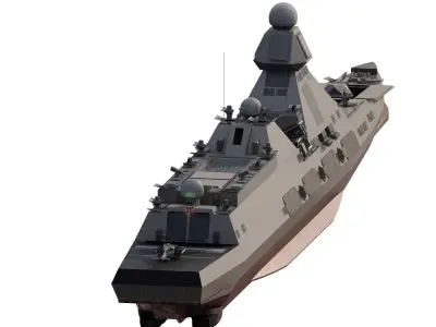 MULTIROLE STEALTH CRUISER 3D model