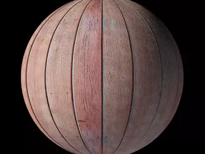 Red Wood Planks Tileable 3D Texture Texture
