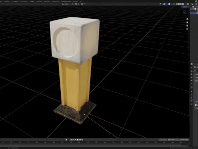 Hong Kong Traffic Sign Light Box 3D model