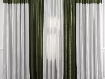 Curtain Set 21 3D model