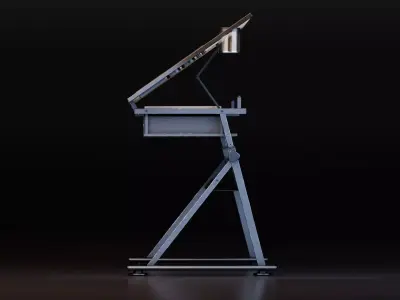 Adjustable Drafting Table 3D model
