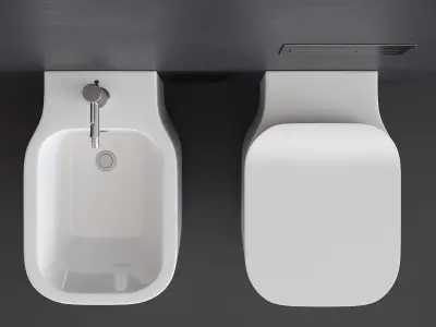 Noken ESSENCE-C Wall-Hung WC Low-poly 3D model