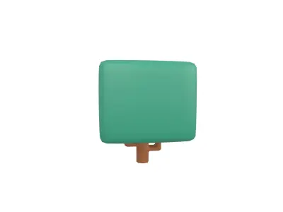 Cartoon Tree v12 003 Low-poly 3D model