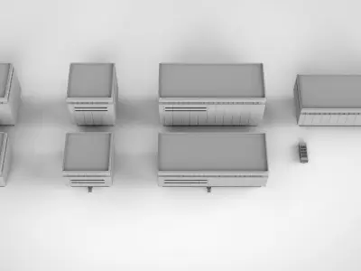 sci-fi architecture 9 3D model