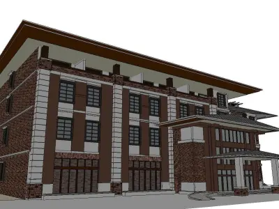 vacation spot-Resort-Fashion Leisure Hotel-0238 3D model