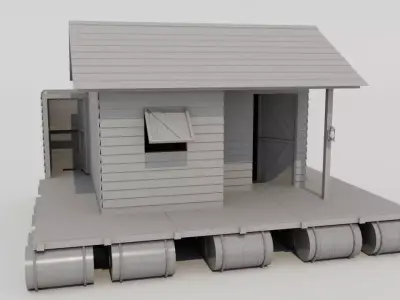Floating House 3D print model