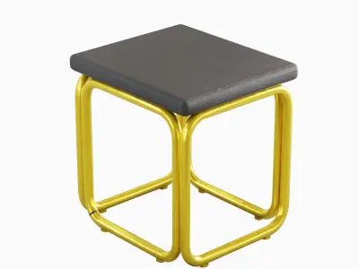 Modern Stool 03 Low-poly 3D model