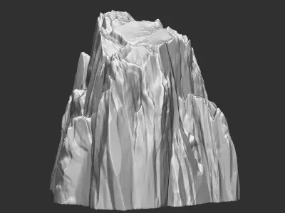 3D Mountain rock Zbrush sculpt 3D model