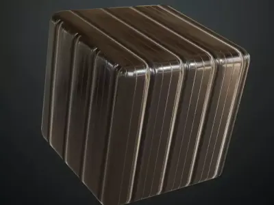 Clean Silver Corrugated Metal Siding PBR Seamless Texture