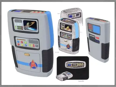 Rick Sternbach TNG Concept Tricorders 1 and 2 3D print model