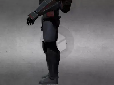 Wrecker Bad Batch Low-poly 3D model