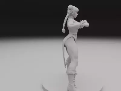 Chun-Li street fighter 3D print model