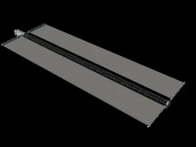 High quality 3d model ISS Solar arrays 3D model