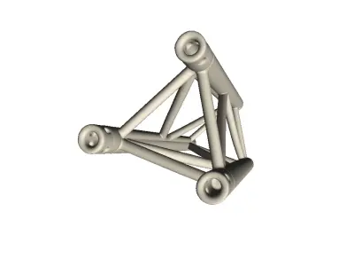 Steel Truss Girder Element 1 3D print model