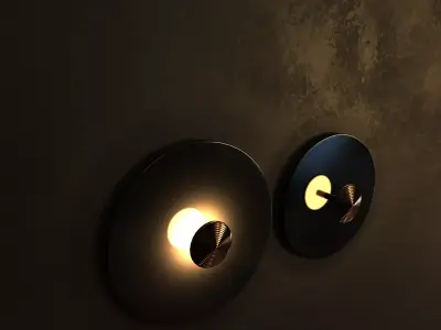 LEIA Wall light fixture Render ready vray and Corona 3D model