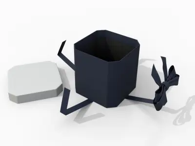  Gift Boxes - 5-Pack with Tied Ribbon Bow 