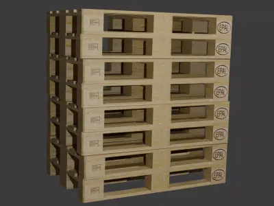Pallet Low-poly 3D model