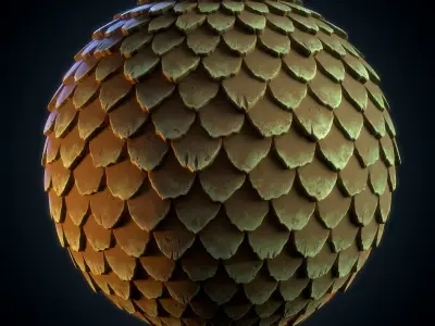 Roof tiles Stylized - VOL 02 - SBsar - Maps Texture