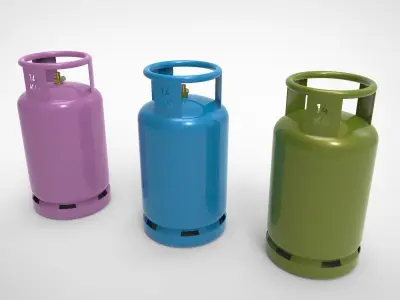 Gas cylinder  3D model