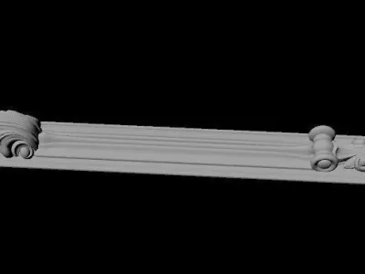 pilaster letter i 3D model