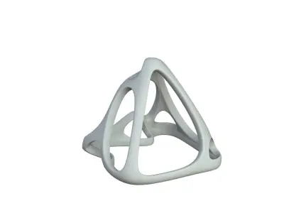 SciFi Cube Object No 58725 Low Poly Shape Low-poly 3D model