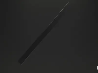 Sci-fi ninja sword  Low-poly 3D model