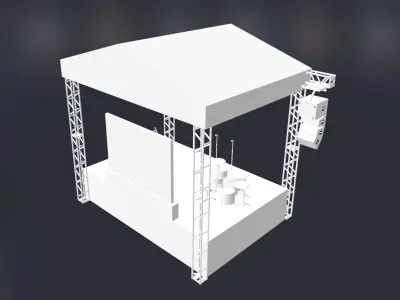 Box truss Free 3D model