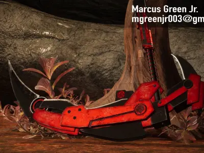 Crescent Rose Low-poly 3D model