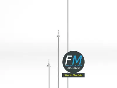 Street lamps 1 3D model