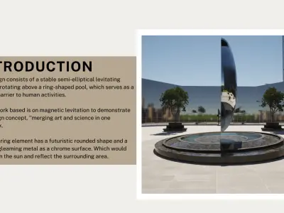 Art Object - Levitating Landmark 3D Model - Twinmotion 3D model