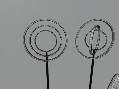 Modern Led Floor Lamp 3D model