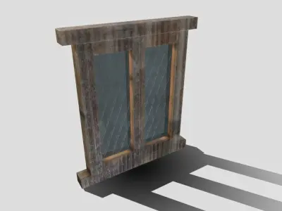 Generic Medieval Window Low-poly 3D model