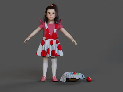  Hope Realistic Child Easter Themed Character 