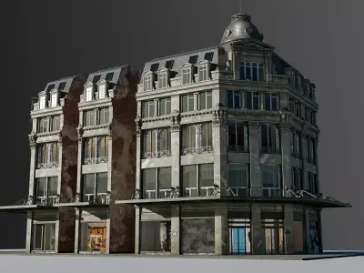 Modular European Department Store 3D model