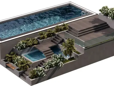 SWIMMING POOL NO25 A 3D model