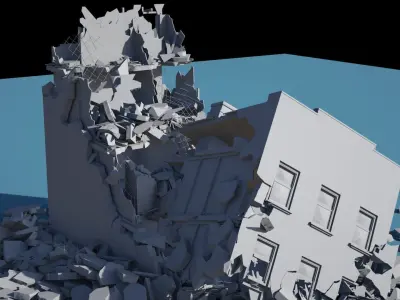 Collapsed Building 2 3D model