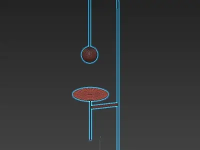 LIGHT WITH A TABLE 3D model