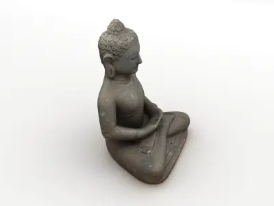 Buddha Statue 005 3D model