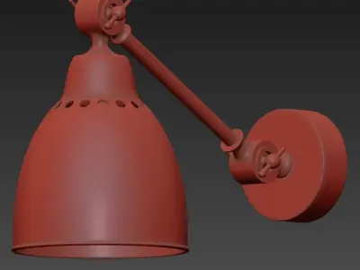 Holder Table Lamp Black 3D model
