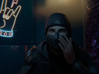 Cyperpunk interior 3D model