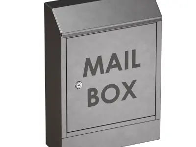 Metal mailbox 3D model