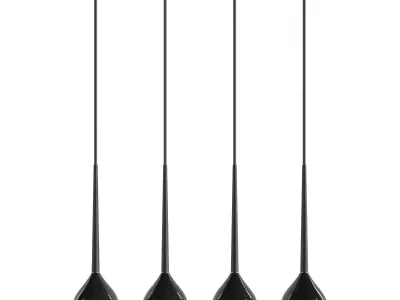 Set of pendant lamps Azzardo Aga 3D model
