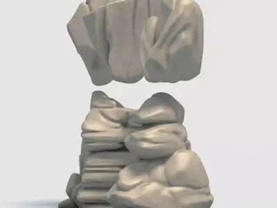 Rock Pack 6 Stone Models for Printing  3D print model