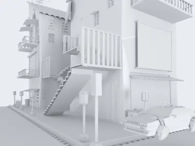 MiNi CiTy Low-poly 3D model purchase